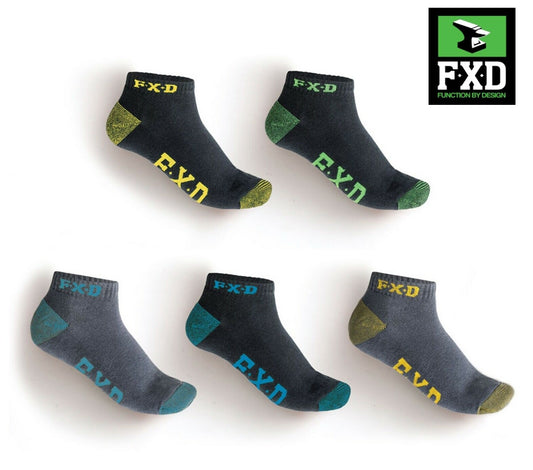 FXD SK-3 Trainer Sock Work Socks 5pk B5