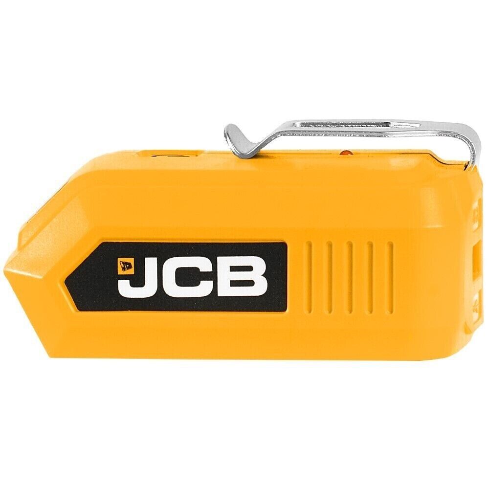 JCB 18USB 18V USB Adaptor 2 x USB Port Battery Charger + LED Light - Bare