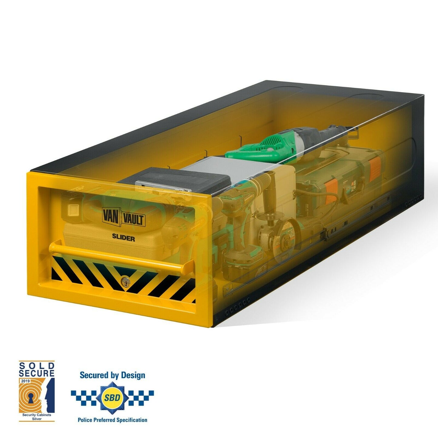 Van Vault Slider S10870 Drawer System Site Security Tool Storage Case Box