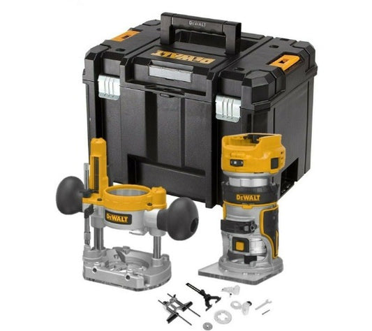 DeWalt DCW604NT 18V XR Brushless ¼" Router With Fixed & Plunge Bases