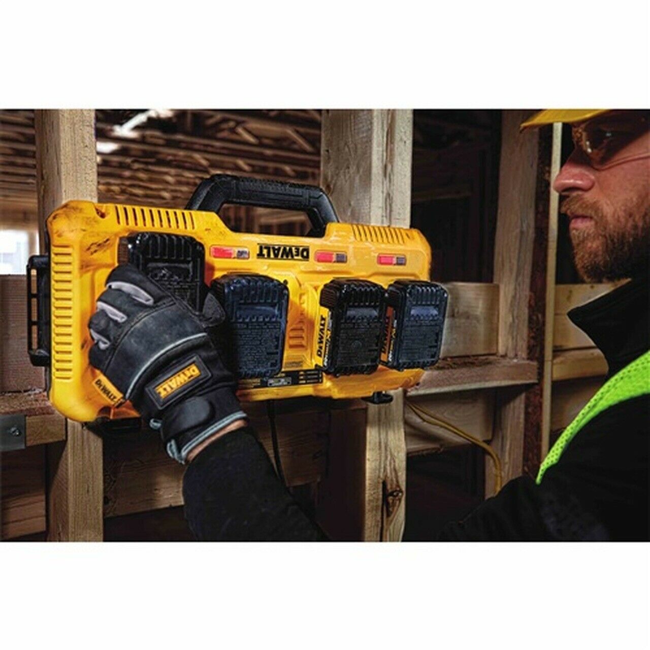 DeWalt DCB104 XR 4 MultiPort Fast Charger 10.8/12/18/54v 240volt