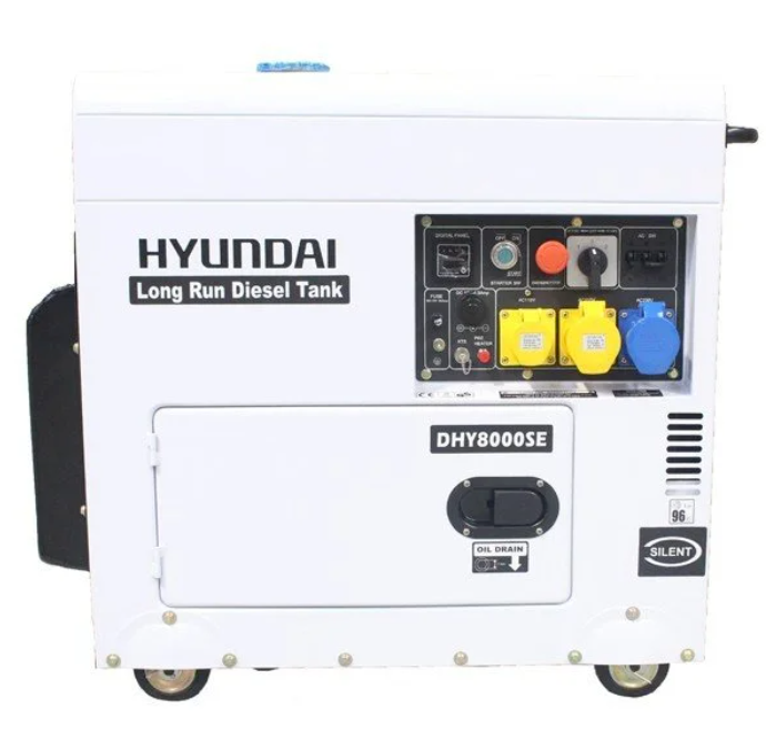 Hyundai 7.5 kVA / 6 KW Long Run Standby Diesel Generator