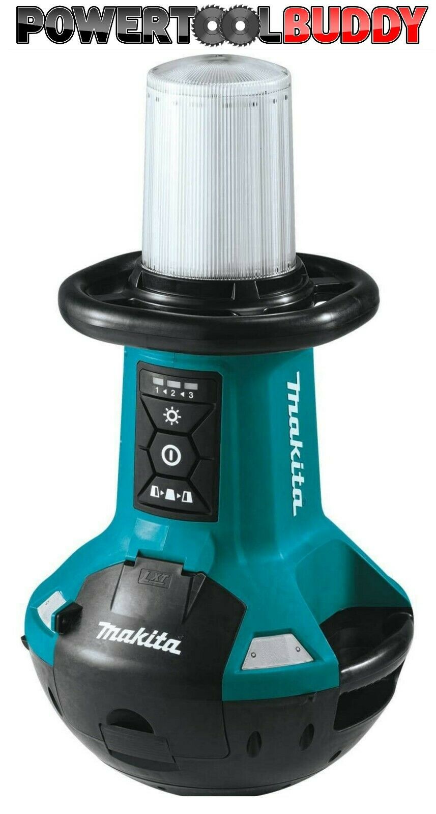 Makita DML810/2 18V LXT Li‑Ion Cordless Self Righting 5500 Lumen LED Site Light
