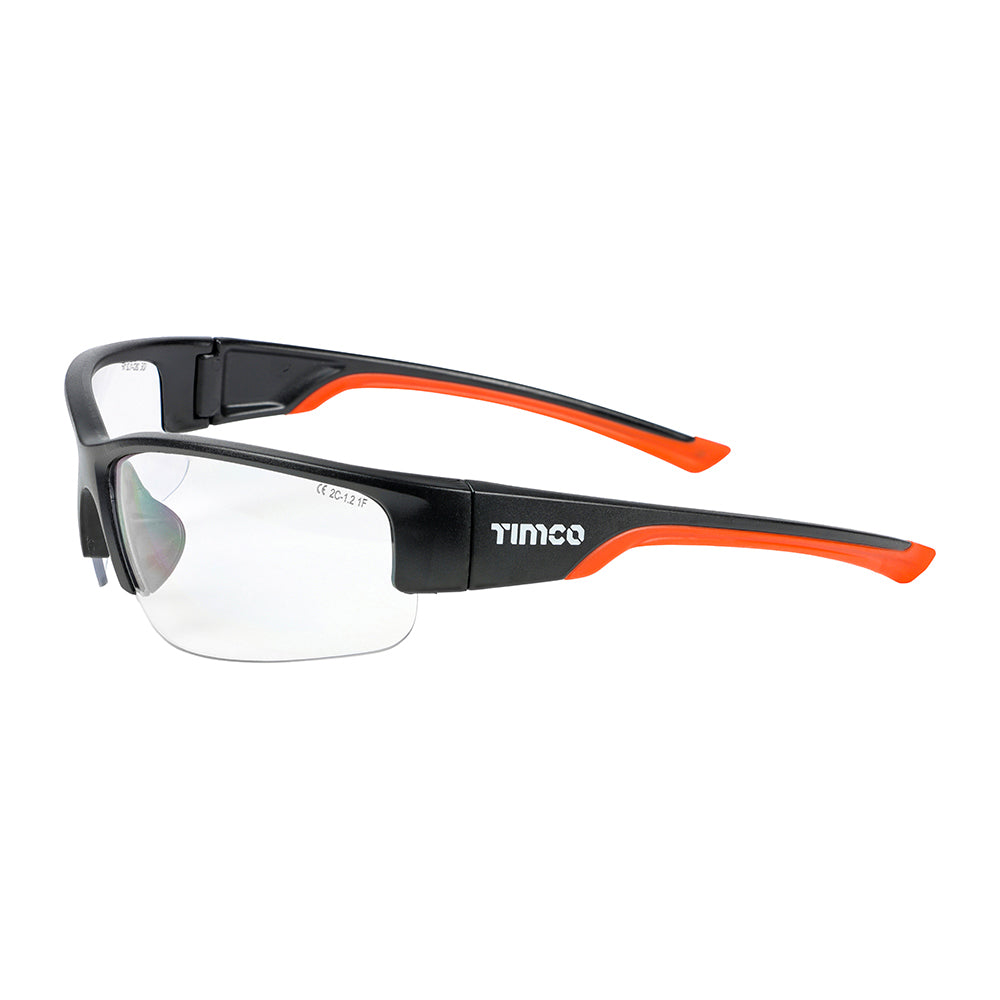 Premium Safety Glasses - Clear, One Size