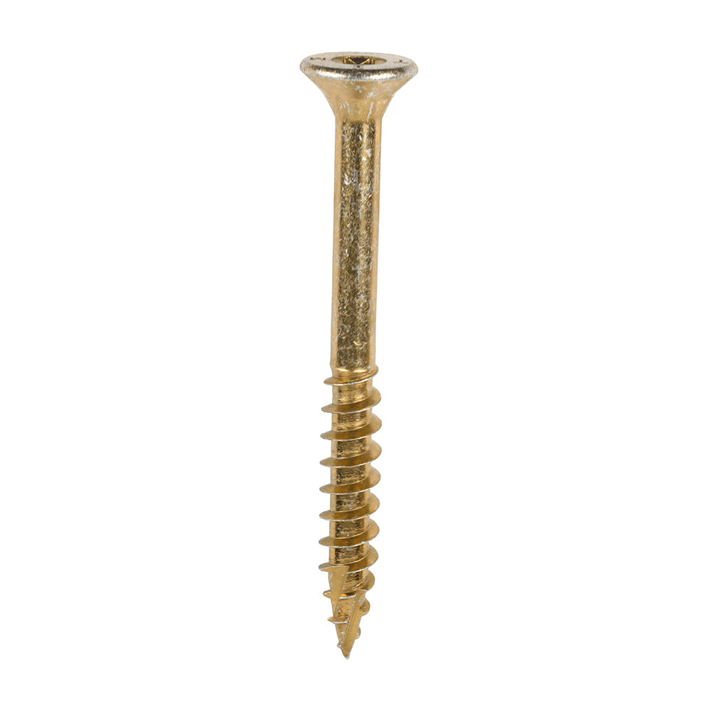 C2 Clamp-Fix Multi-Purpose Premium Screws - TX - Double Countersunk - Yellow, 8.0 x 80