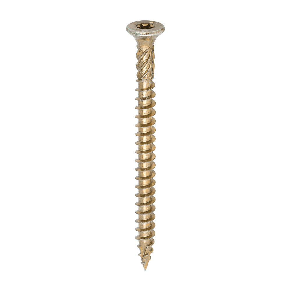 C2 Clamp-Fix Multi-Purpose Premium Screws - TX - Double Countersunk - Yellow, 8.0 x 100