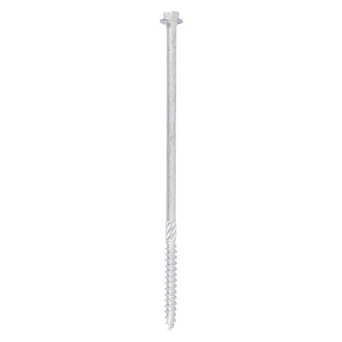 Heavy Duty Timber Screws - Hex - Exterior - Silver, 8.0 x 200, Bag 10