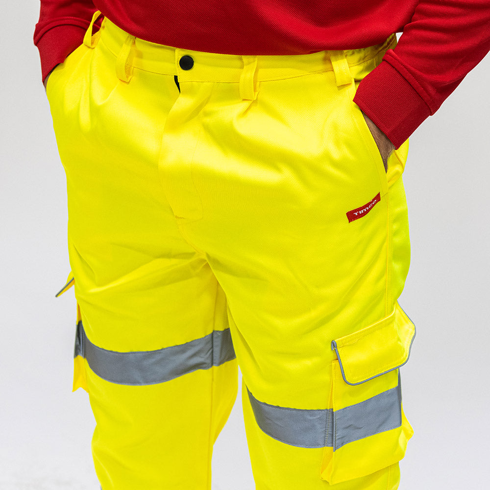 Hi-Visibility Executive Trousers - Yellow, XXX Large