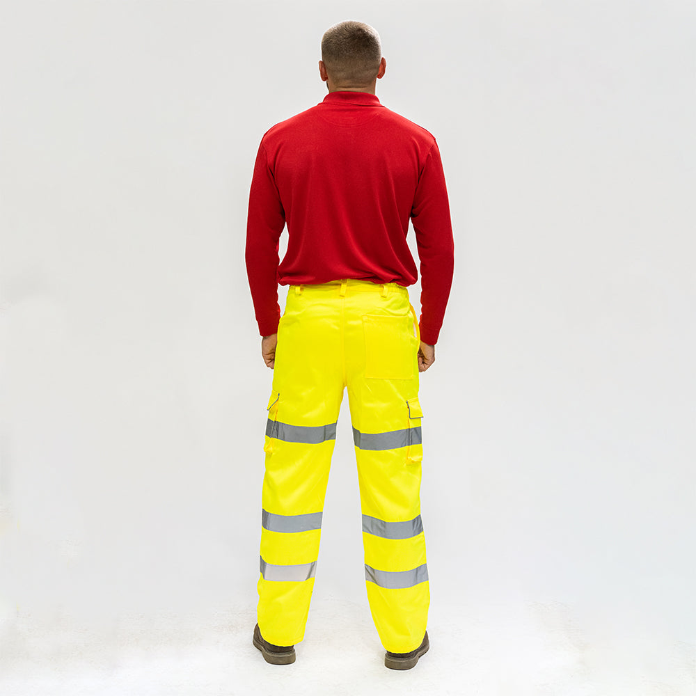 Hi-Visibility Executive Trousers - Yellow, Large
