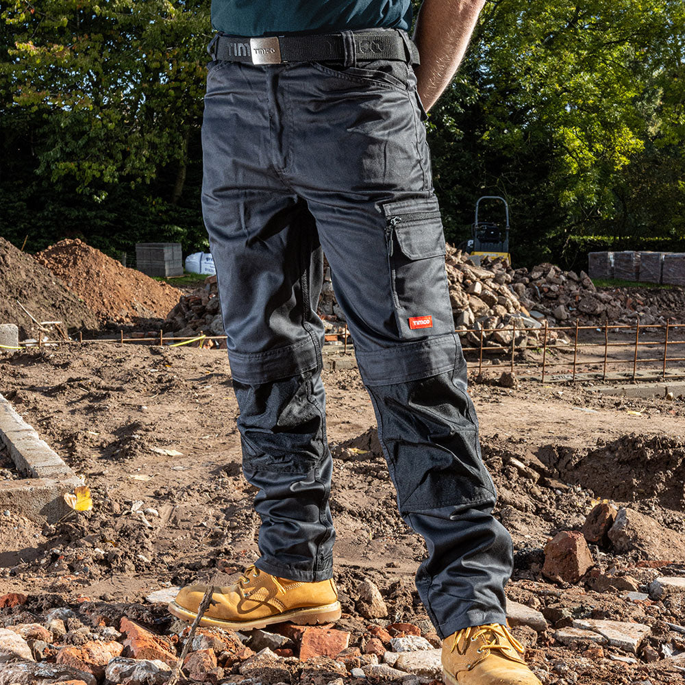 Workman Trousers - Grey/Black, W36 L30