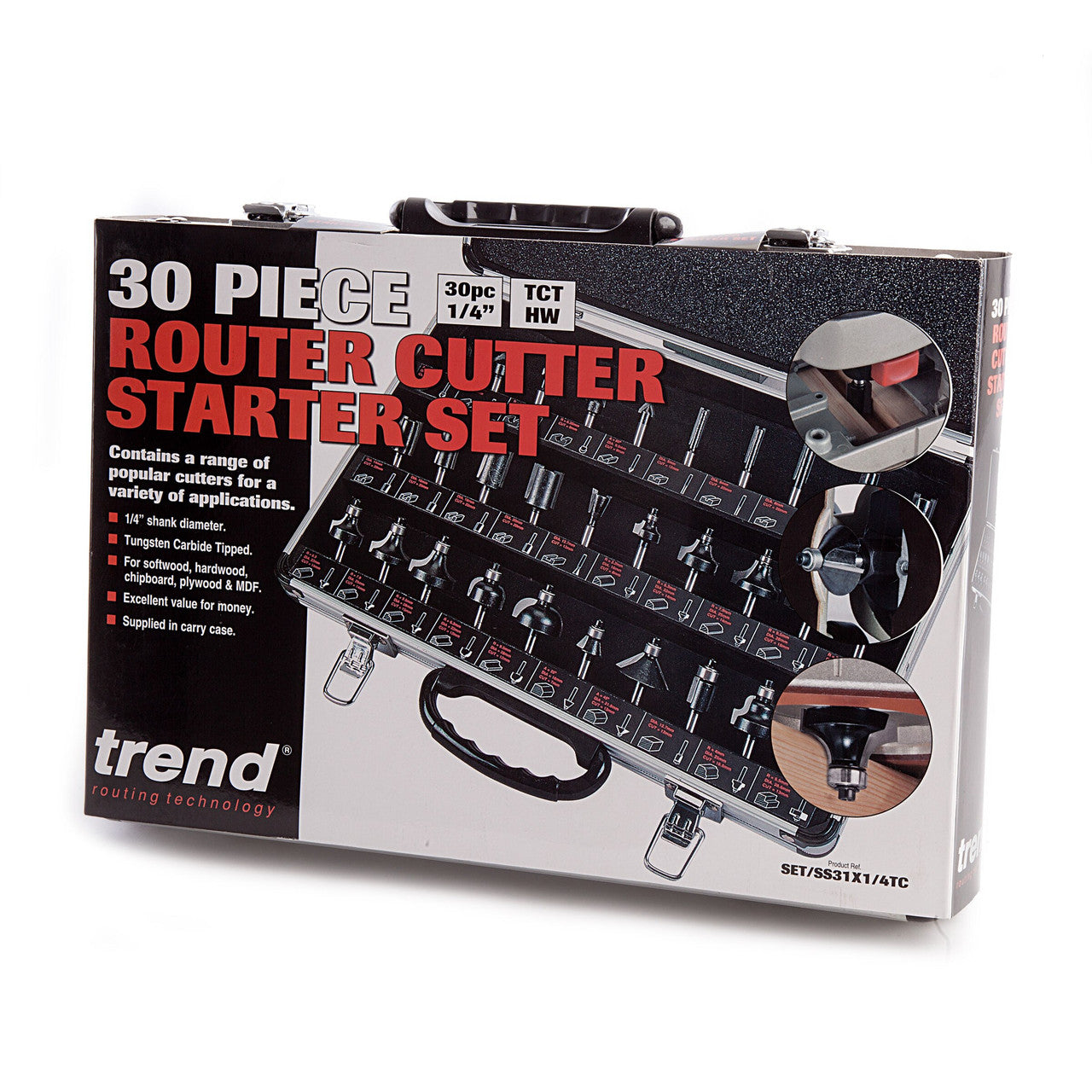 Trend SET/SS31X1/4TC 30 Piece Router Cutter Set