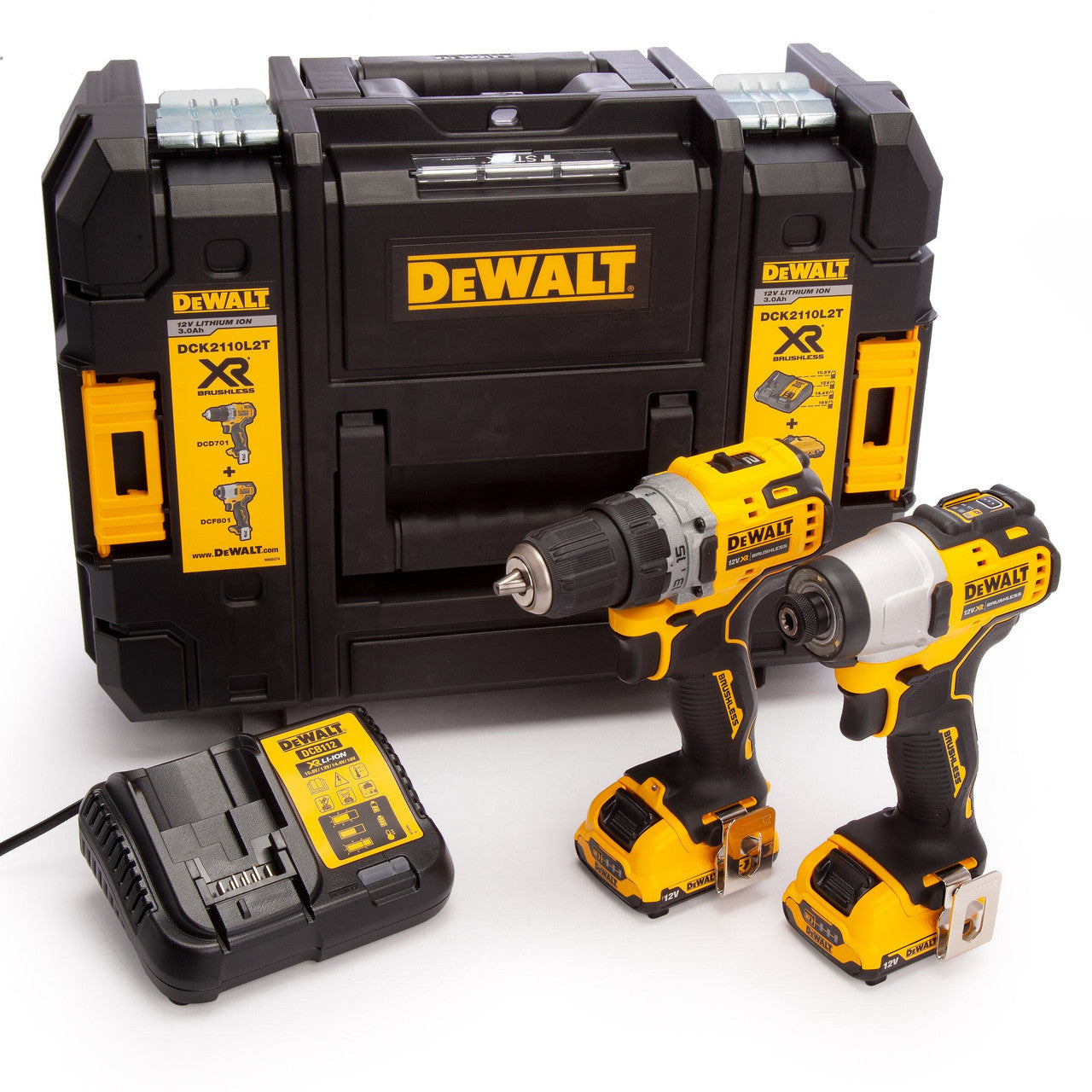 Dewalt DCK2110L2T 12V XR Drill Driver Impact Driver Twin Pack 2