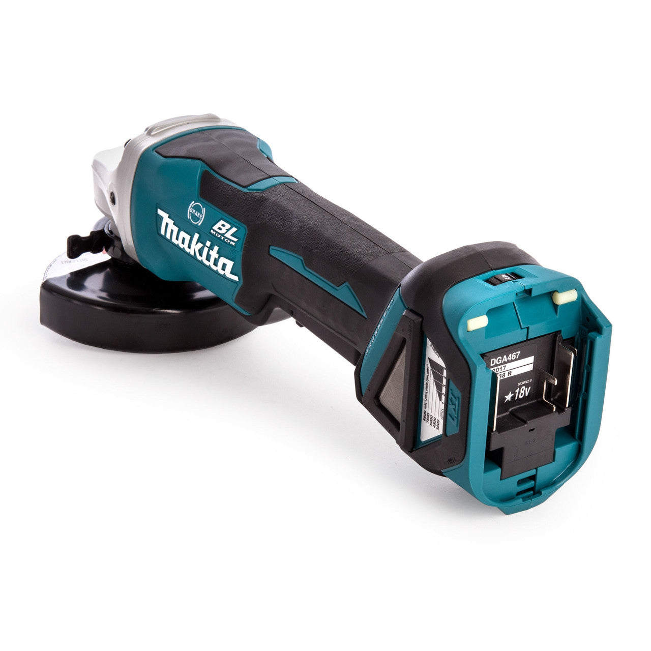 Makita DGA467Z 18V LXT 4.5 inch/115mm Brushless Angle Grinder (Body Only)