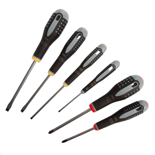 Bahco BE-9881 ERGO Slotted/Phillips Screwdriver Set (6 Piece)