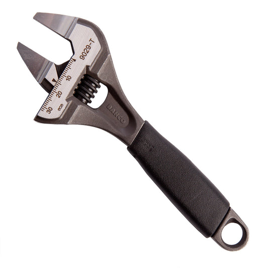 Bahco 9029-T Adjustable Wrench 6in / 153mm - 32mm Extra Wide Slim Jaw Capacity