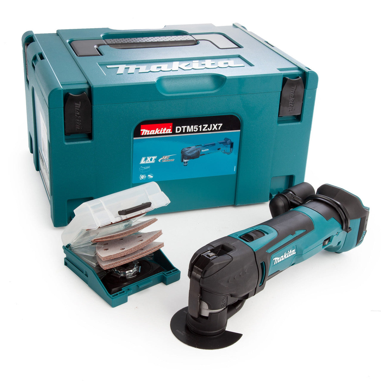 Makita DTM51ZJX7 18V Cordless Multi Tool with Accessories (Body Only) in Makpac Case
