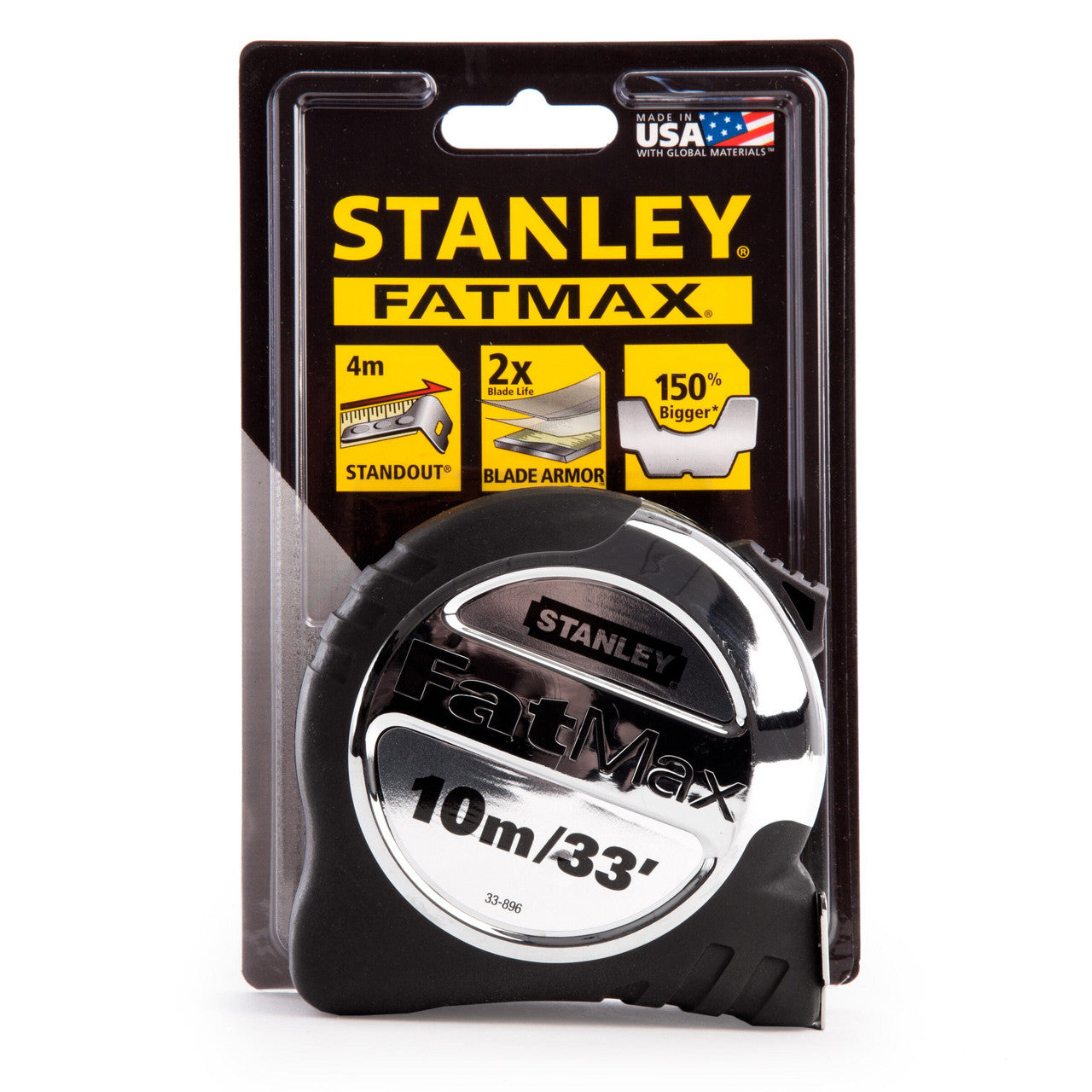 Stanley 5-33-896 FatMax Xtreme Metric/Imperial Tape Measure with Blade Armor 10m
