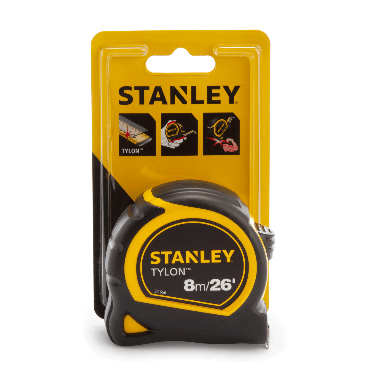 Stanley 0-30-656 Metric/Imperial Tylon Pocket Tape Measure 8m