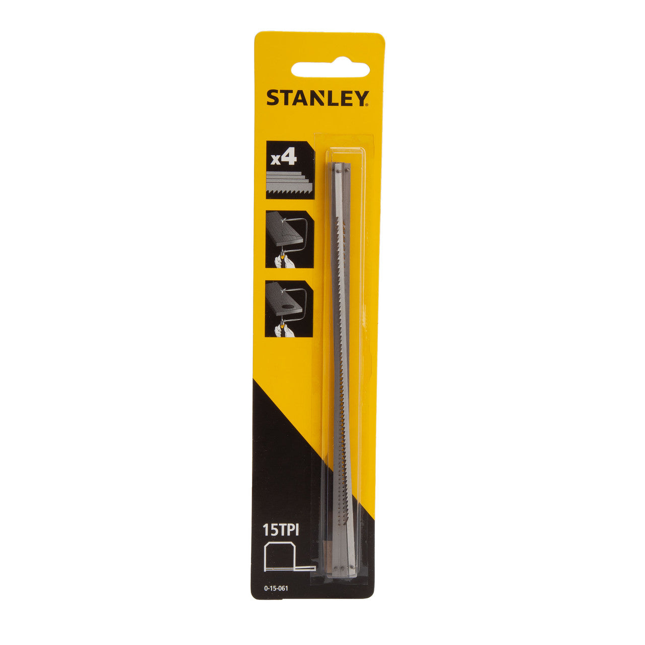 Stanley 0-15-061 Coping Saw Blades 160mm (Pack Of 4)