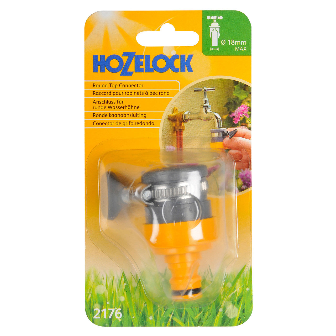 Hozelock 2176 Round Mixer Tap Connector 14 - 18mm