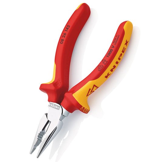 Knipex 0826145SB Needle-Nose Combination Pliers VDE 1000V 145mm