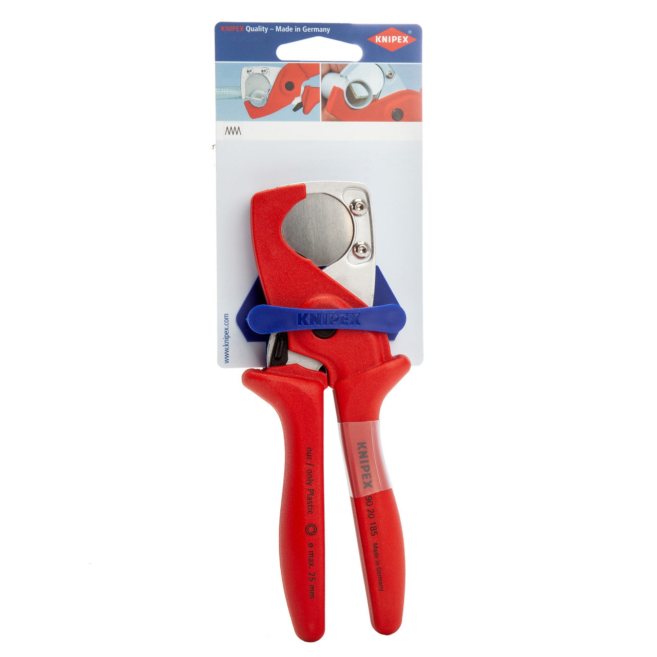 Knipex 9020185SB PlastiCut Cutter for Hoses and Conduit (25mm Diameter)