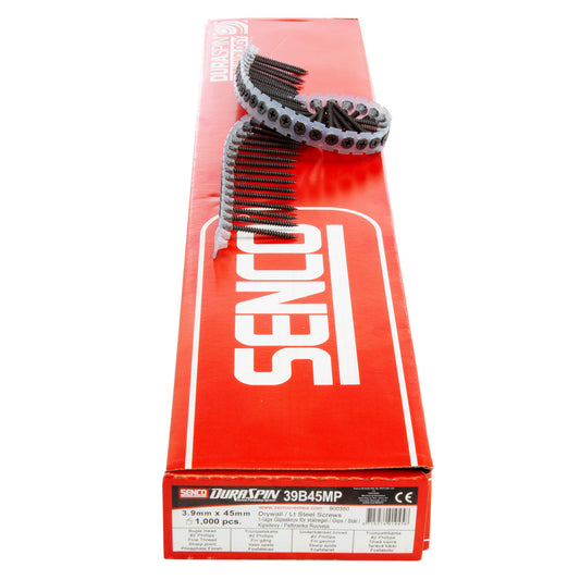 Senco 39B45MP DuraSpin Drywall to Light Steel Collated Screws 3.9mm x 45mm (1000 in Box)