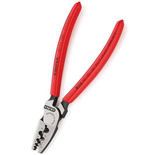 Knipex 9771180 Crimping Pliers for Wire Ferrules 180mm