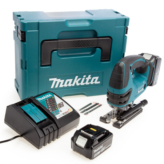 Makita DJV180RGJ 18V LXT Pendulum Jigsaw (2 x 6.0Ah Batteries) in MakPac Case