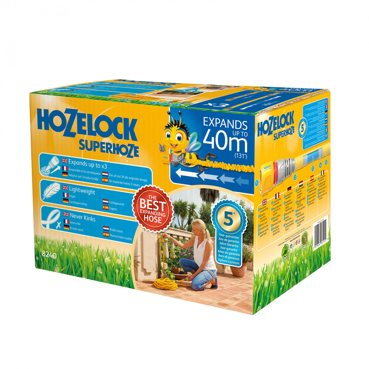 Hozelock 8240 Superhoze Expanding Hose Set 40 Metres