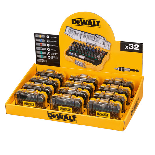 Dewalt DT7969M Screwdriver Bit Set (32 Piece) x 12 in Merchandiser Display Case