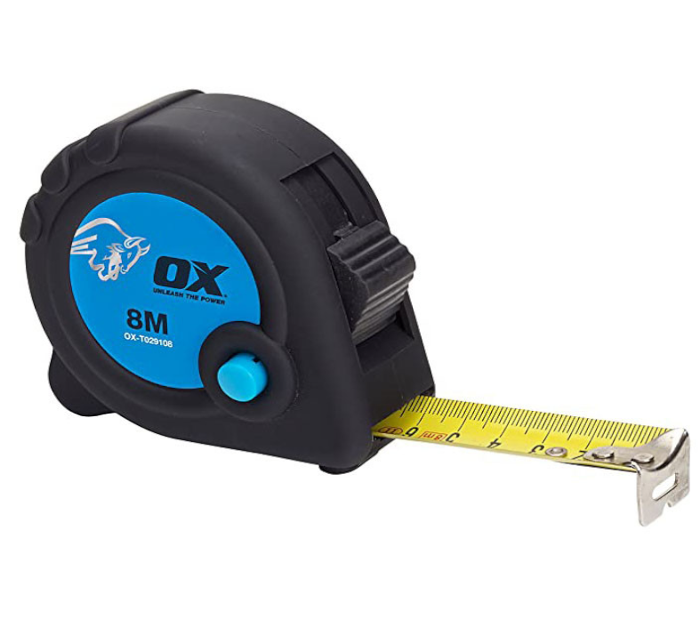 OX Tape Measures Trade & Pro 3m/10ft 5m/16ft 8m/26ft Class 2