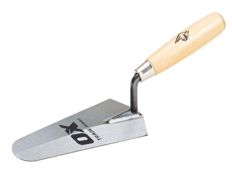 OX Tools Trade Brick Trowel, Pointing, Gauging, Bucket - Wooden Handle