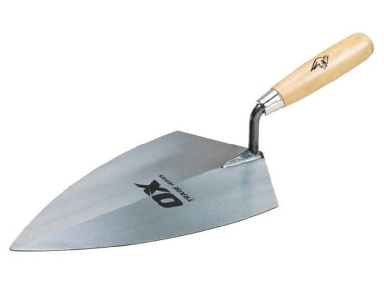 OX Tools Trade Brick Trowel, Pointing, Gauging, Bucket - Wooden Handle