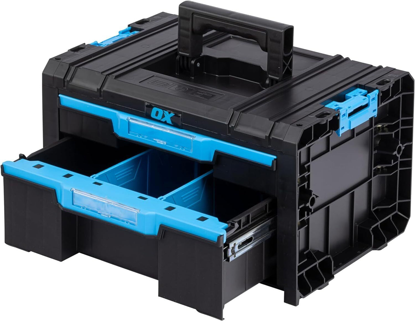 OX TOOLTREK Trade 2 or 3 Drawer Tool Box, Tool Chest With Carry Handle