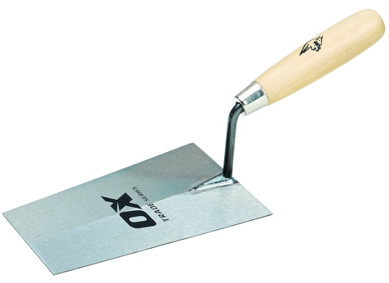 OX Tools Trade Brick Trowel, Pointing, Gauging, Bucket - Wooden Handle