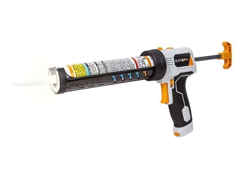 Batavia Cordless Caulking Gun - LED Light - 6V AA Batteries MAXXPUSH BAT7064347