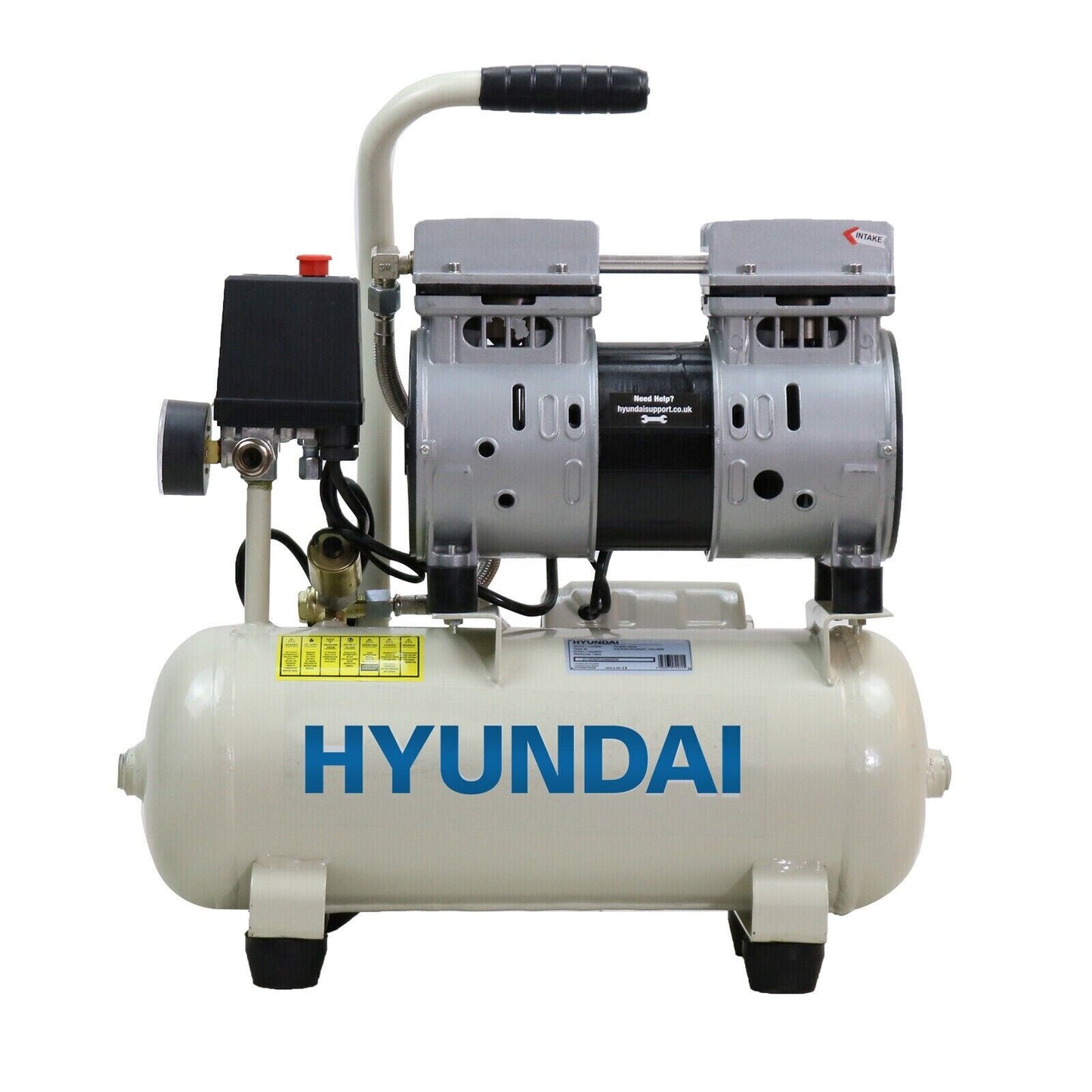 Hyundai 100PSI 8L SUPER Silent Air Compressor Portable Direct Drive 550w HY5508