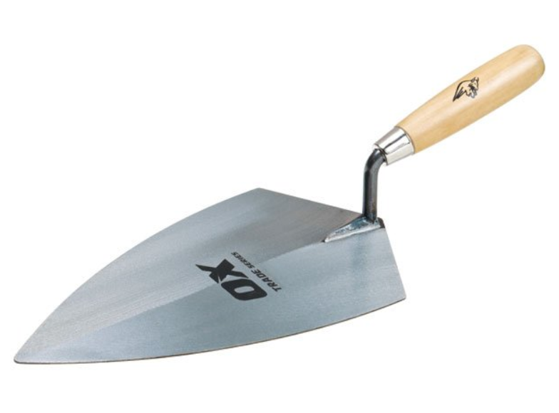 OX Tools Trade Brick Trowel, Pointing, Gauging, Bucket - Wooden Handle