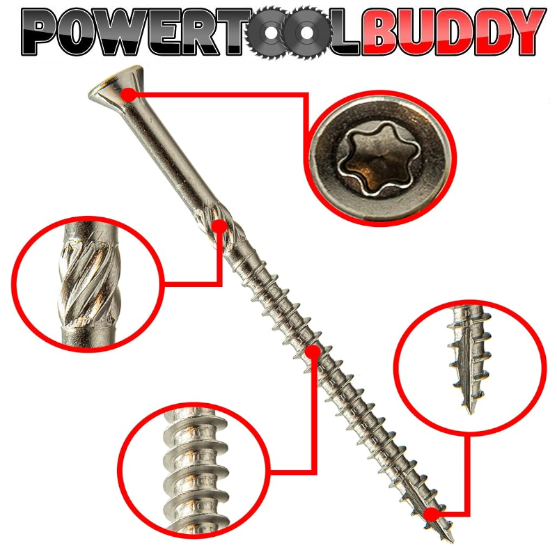 TORX Wood Screws Low Torque CSK Chipboard  Starter  Trade Bulk Industrial