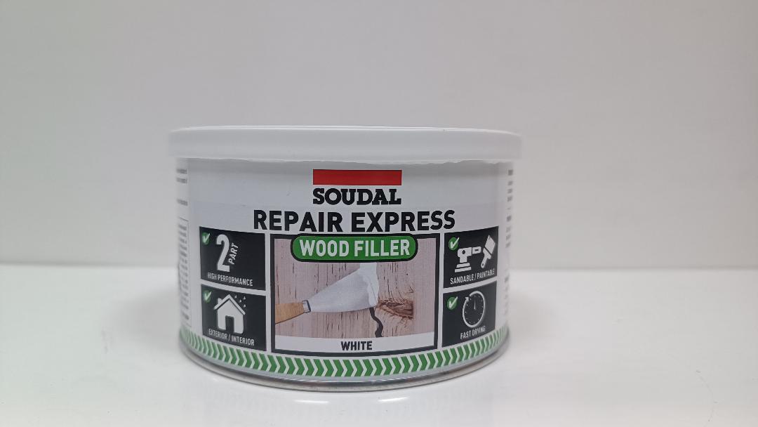 Soudal 2 Part Wood Filler High Performance Repair Express 500g Various Colours