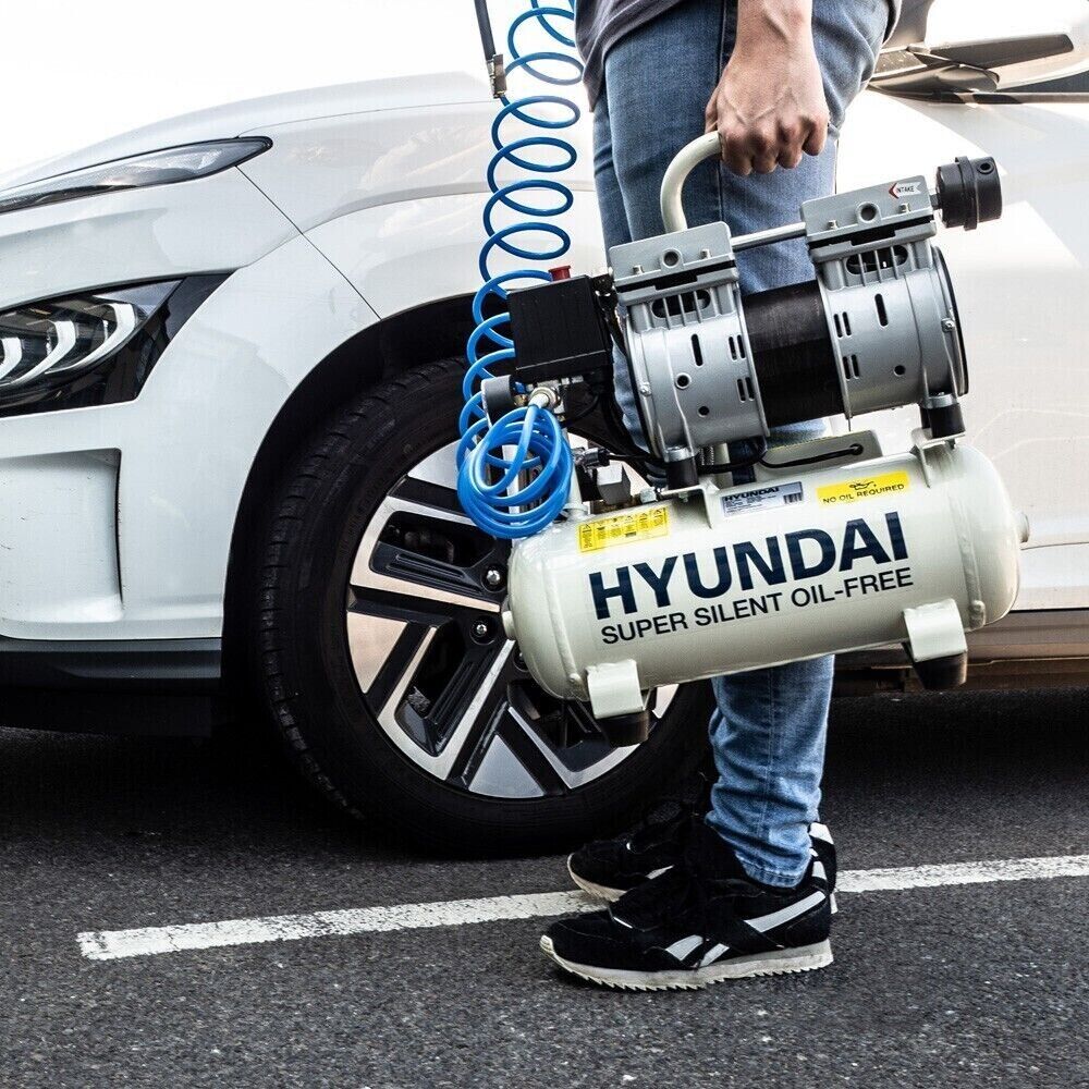 Hyundai 100PSI 8L SUPER Silent Air Compressor Portable Direct Drive 550w HY5508