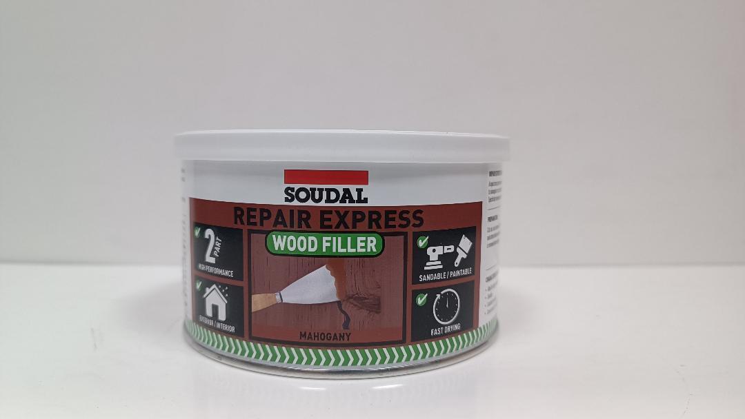 Soudal 2 Part Wood Filler High Performance Repair Express 500g Various Colours