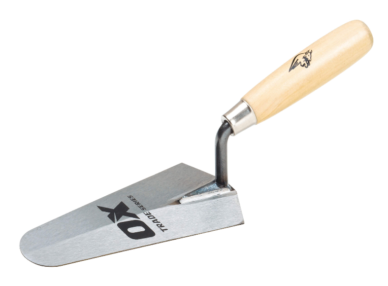 OX Tools Trade Brick Trowel, Pointing, Gauging, Bucket - Wooden Handle