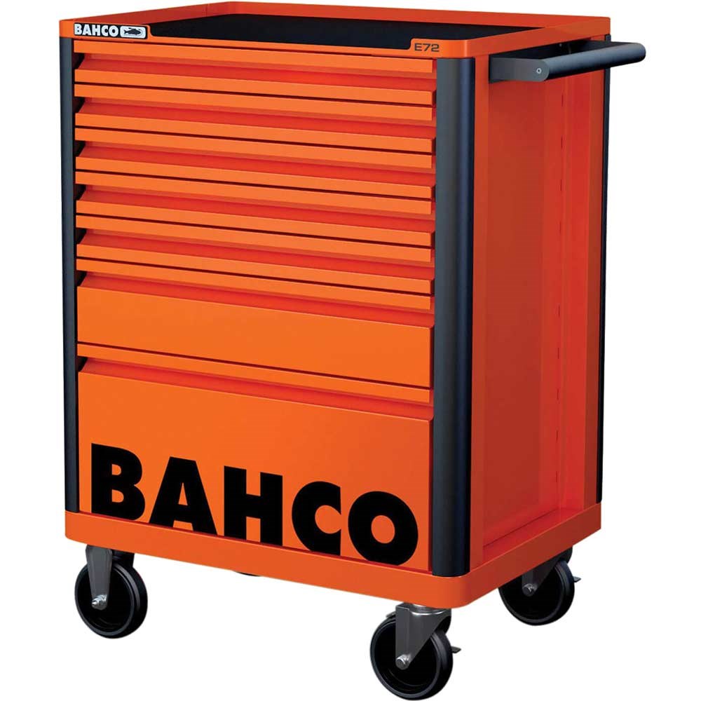 Bahco BAH1472K7 E72 Storage Hub Tool Trolley with 7 Drawers Orange
