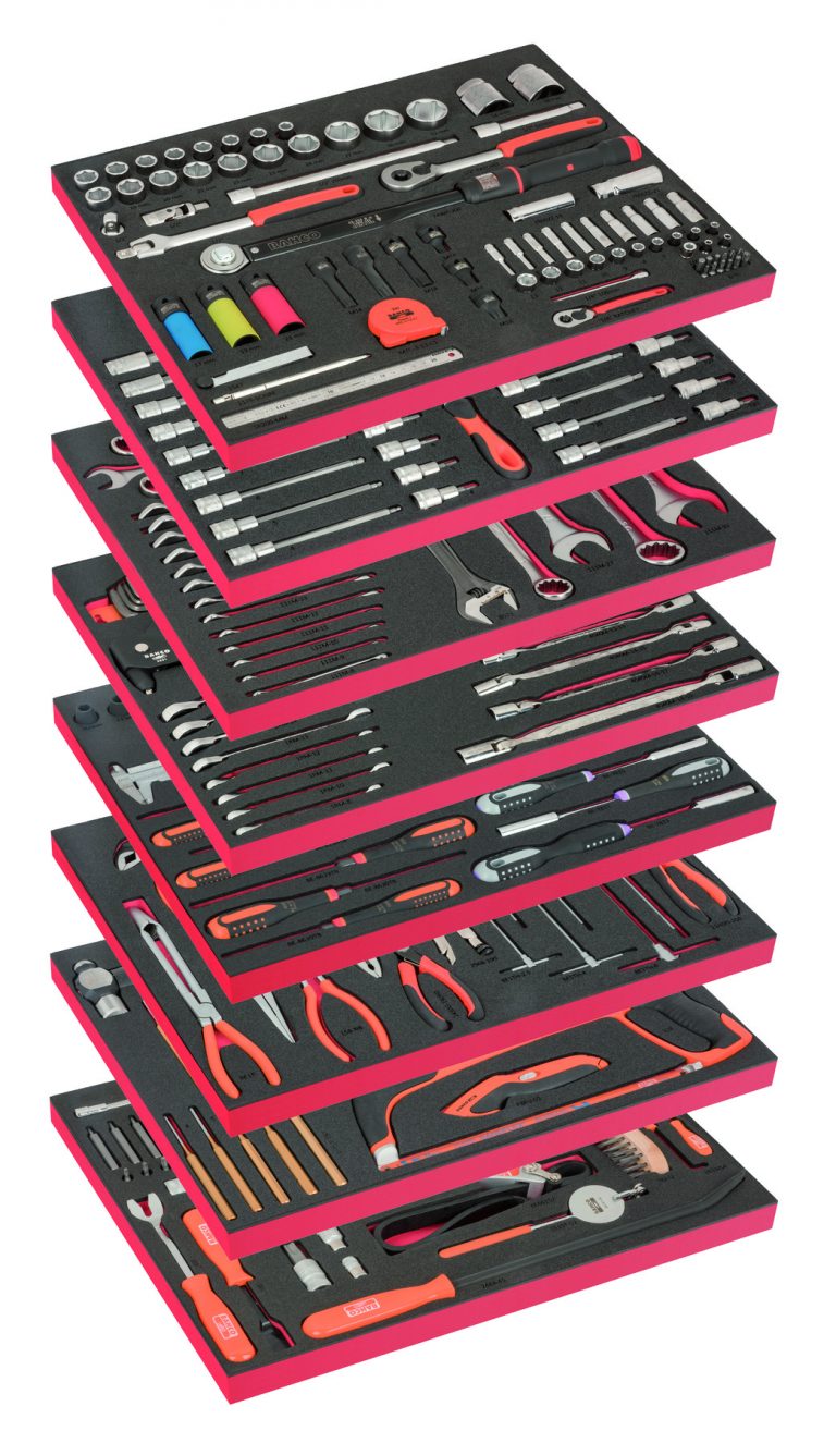 Bahco BAHAUTO 357 Piece Auto Tool Kit in E77 9 Drawer Roller Cabinet