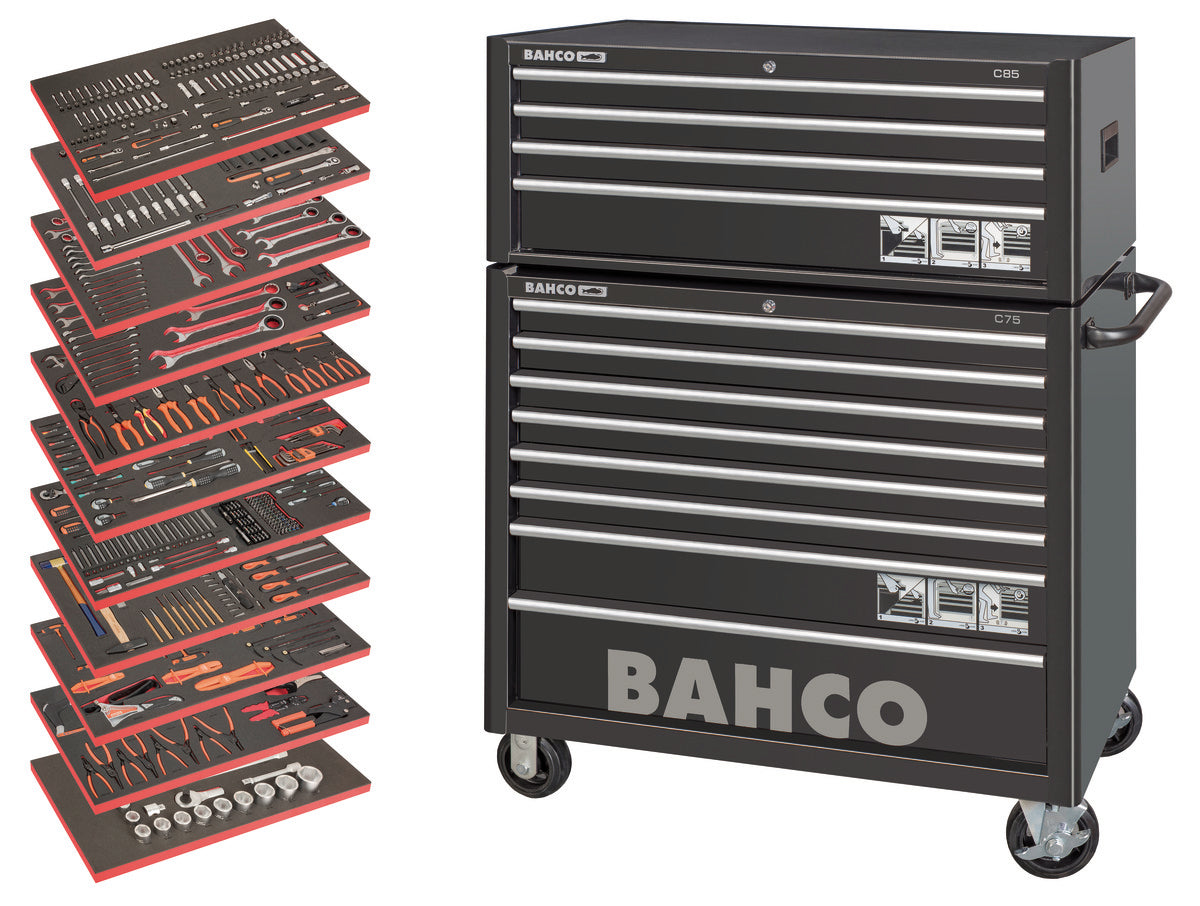 Bahco BAHMONSTER Tool Trolley General Purpose Tool Kit - 758 Pieces