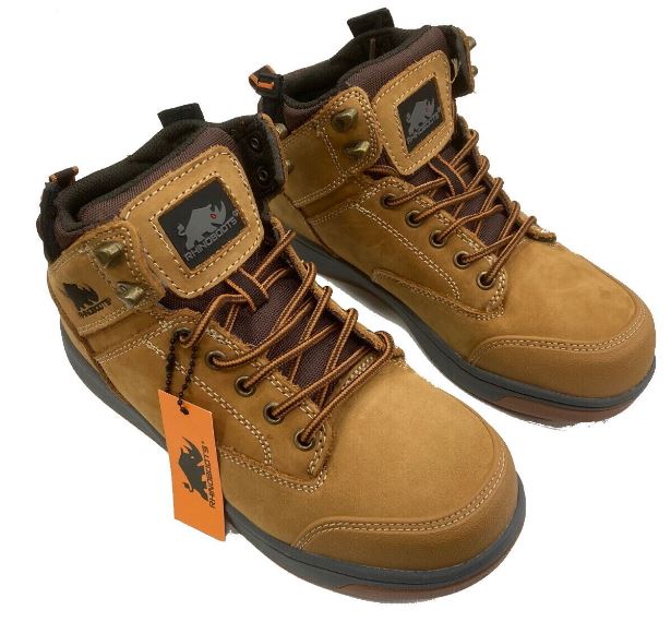 Rhino Outback Nubuck Safety Boot Full Grain Leather 5-13
