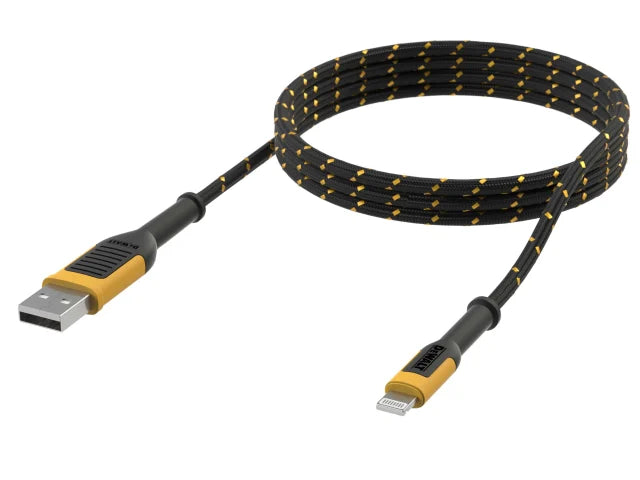 DeWalt DWT1311325 USB A - Lightning 6ft Cable