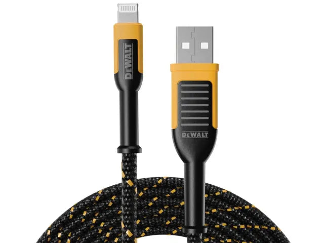 DeWalt DWT1311325 USB A - Lightning 6ft Cable